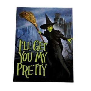 Wicked Metal Sign Vintage Garage Wall.‎ Witchy words. Whimsical sign. @longtote